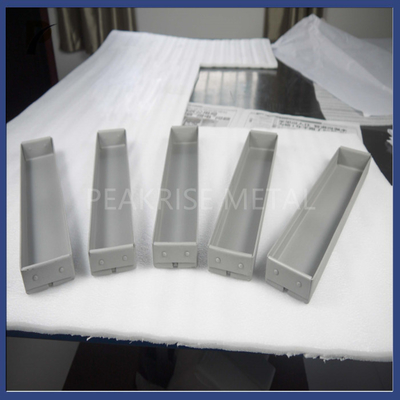 Custom Riveted Molybdenum Lanthanum Boat Corrosion Resistance Creep Resistance Moly Boat Evaporation Boat MoLa Boat
