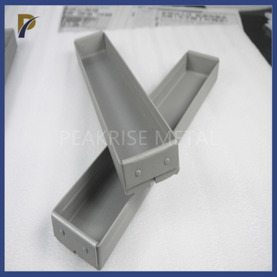 Custom Riveted Molybdenum Lanthanum Boat Corrosion Resistance Creep Resistance Moly Boat Evaporation Boat MoLa Boat
