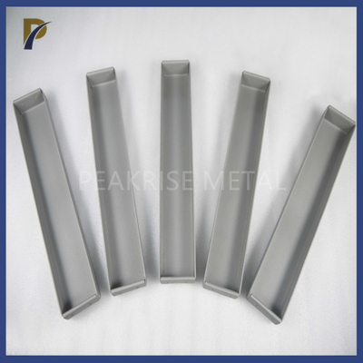 Custom Riveted Molybdenum Lanthanum Boat Corrosion Resistance Creep Resistance Moly Boat Evaporation Boat MoLa Boat