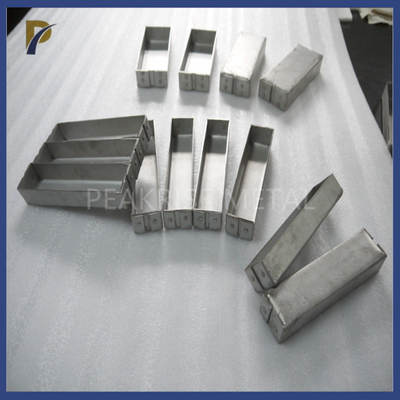 Custom Riveted Molybdenum Lanthanum Boat Corrosion Resistance Creep Resistance Moly Boat Evaporation Boat MoLa Boat