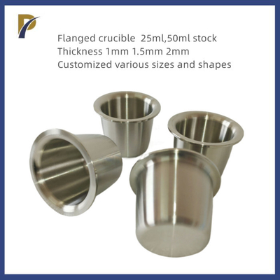 10ml 25ml 35ml 40ml Low Form Zirconium Crucible Straight Wall Zirconium Crucible